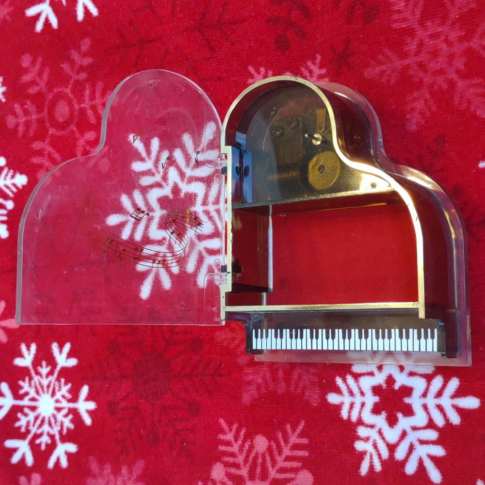 Vintage Piano Jewelry/Music Box - Picture 3 of 7